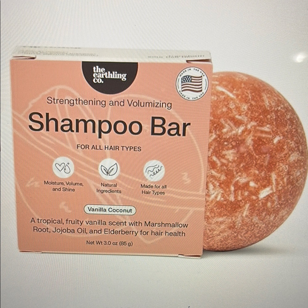The Earthling Co. Vanilla Coconut Shampoo Bar